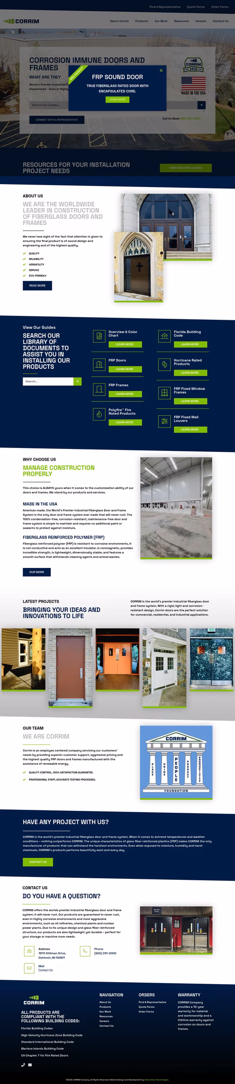 Corrim Company Homepage 1440px