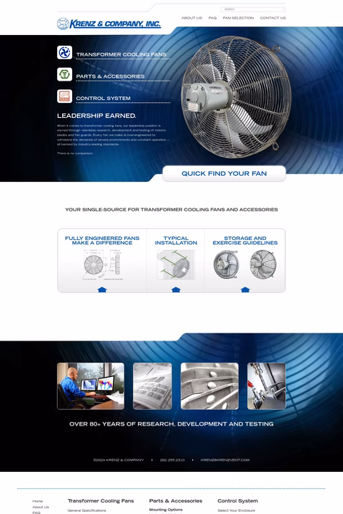 Krenz Company Inc Homepage 1440px