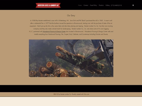 Kersten Lumber Company Homepage 1440px