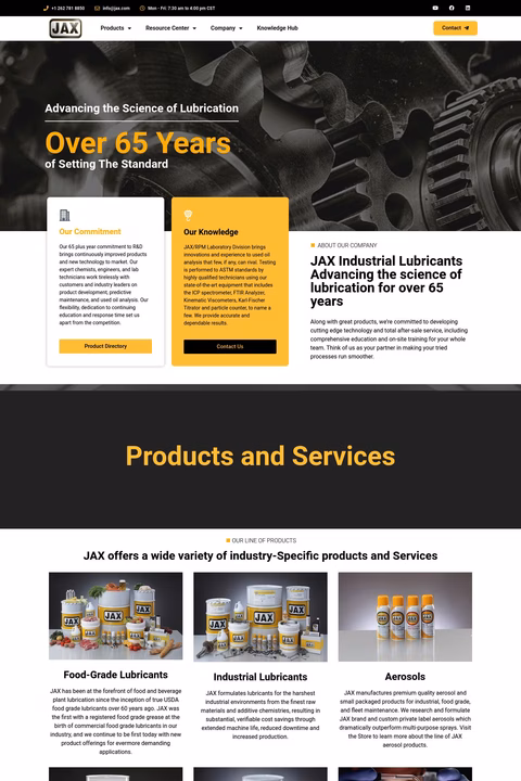 Jax Inc Homepage 1440px