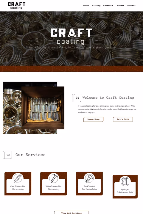 Craft Coating Inc Homepage 1440px