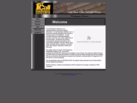 1st Call Explosive Solutions Inc Homepage 1440px