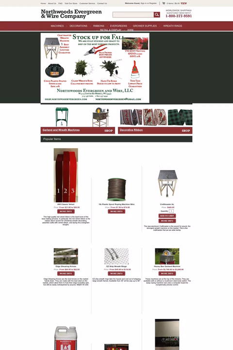 Northwoods Evergreen Wire Homepage 1440px