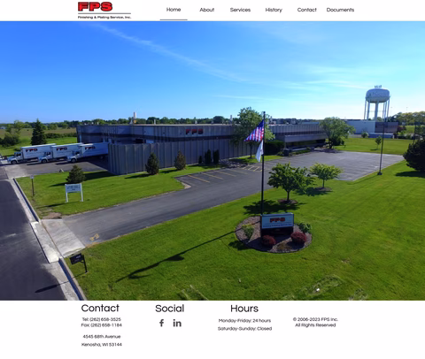 Finishing Plating Service Homepage 1440px