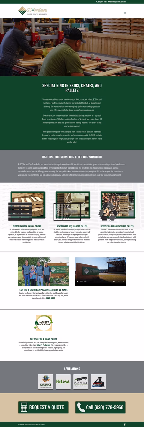 Skids Crates Pallets Inc Homepage 1440px