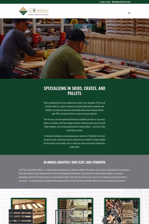 Skids Crates Pallets Inc Homepage 1440px