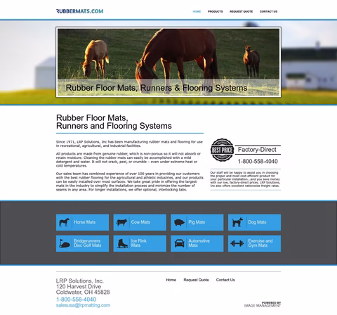 Linear Rubber Products Homepage 1440px