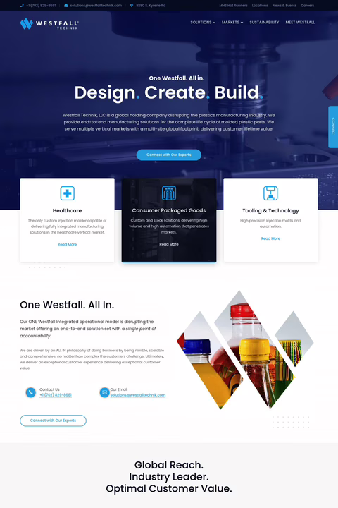 Westfall Technik Homepage 1440px