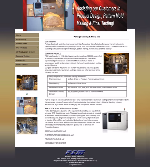 Portage Casting Mold Homepage 1440px