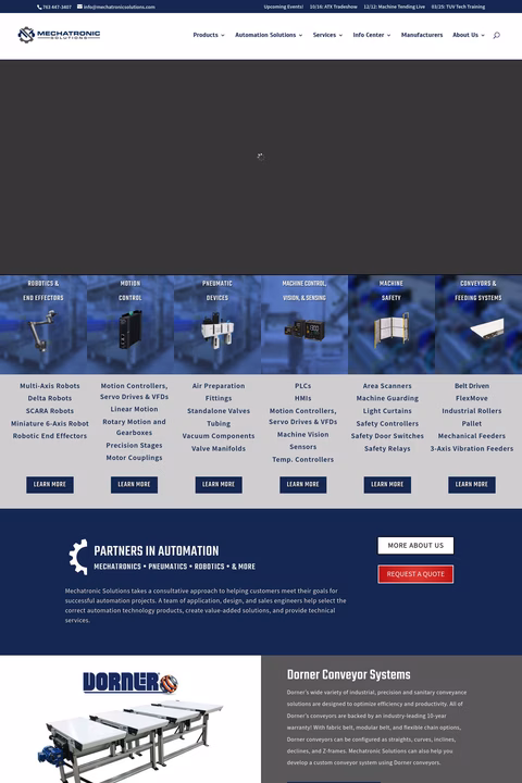 Mechatronic Solutions Inc Homepage 1440px