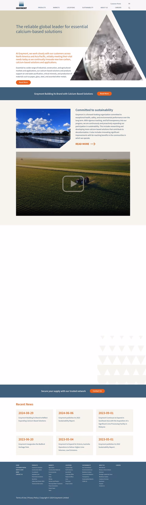 Graymont Inc Homepage 1440px