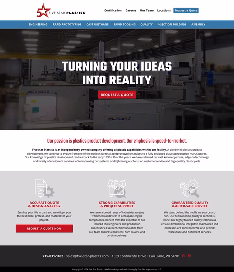 Five Star Plastics Homepage 1440px
