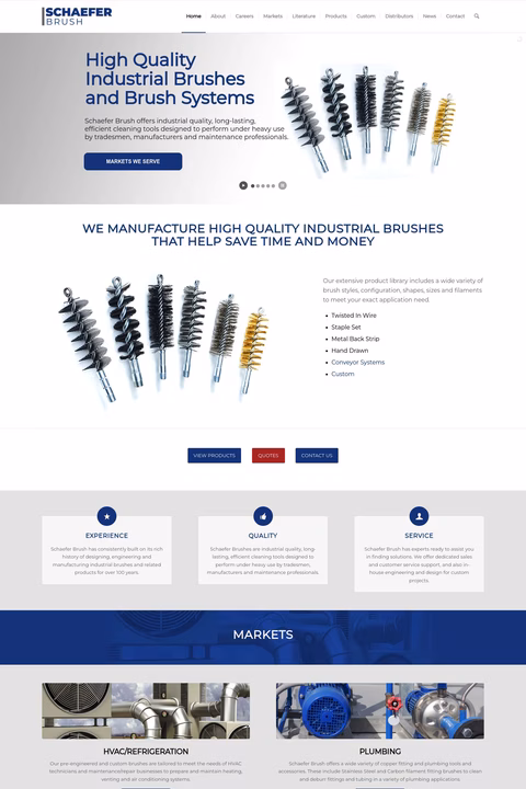 Schaefer Brush Homepage 1440px