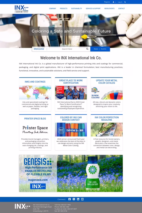 Inx International Ink Co Homepage 1440px