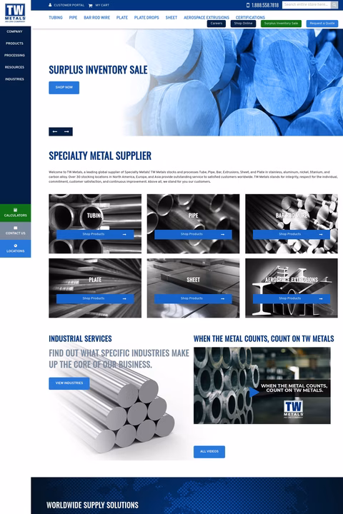 Tw Metals Homepage 1440px