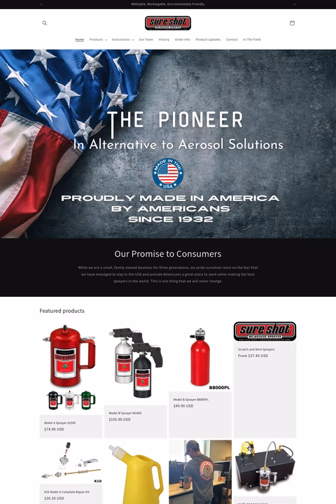 Milwaukee Sprayer Manufacturing Co Homepage 1440px