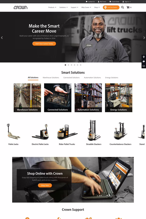 Crown Equipment Corporation Homepage 1440px