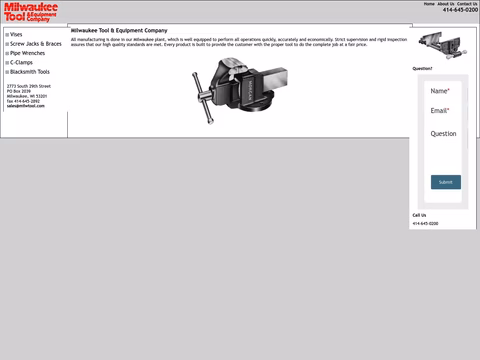 Milwaukee Tool And Equipment Company Homepage 1440px