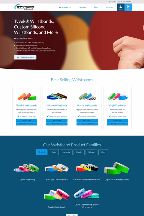 Wristband Resources Inc Homepage 1440px
