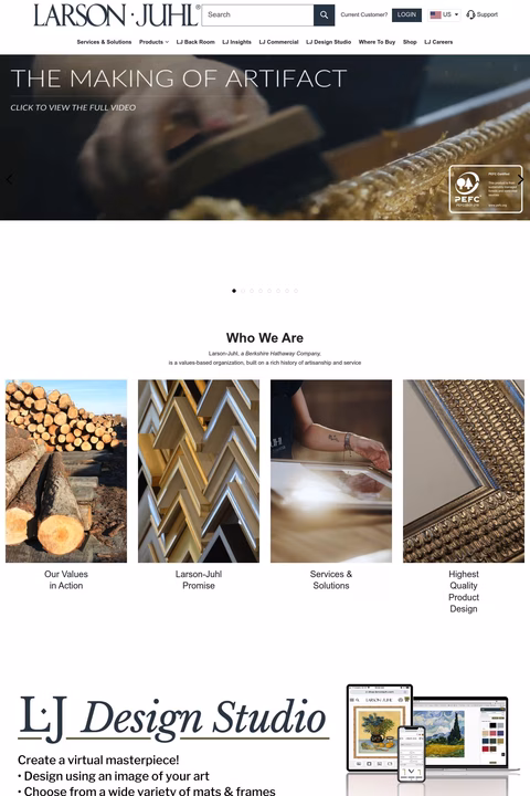Larson Juhl Us Homepage 1440px