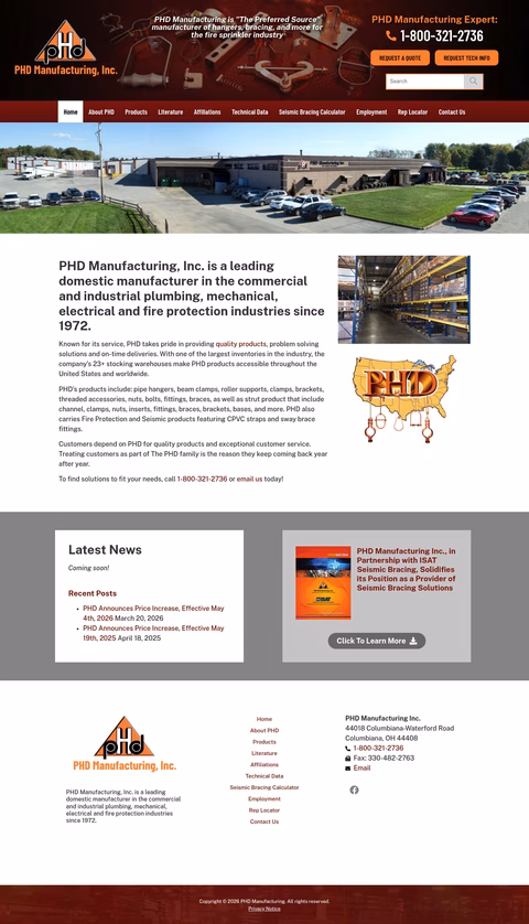 Phd-Manufacturing Homepage 1440px