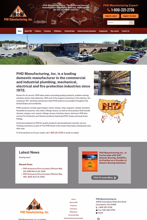 Phd-Manufacturing Homepage 1440px