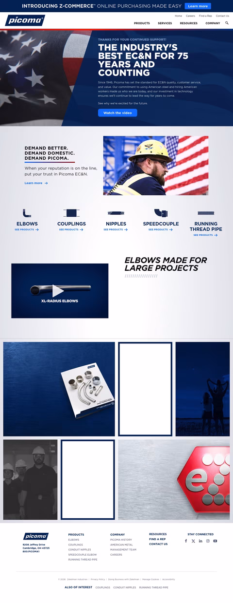 Picoma Homepage 1440px