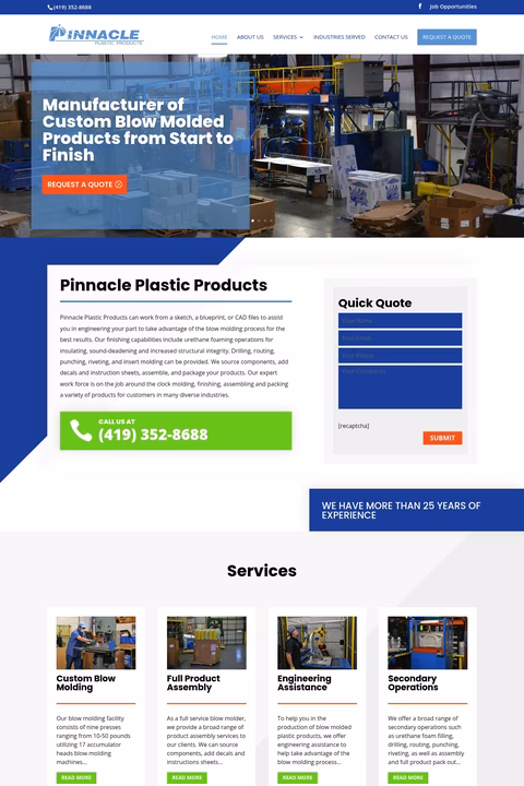 Pinnacle-Plastic-Products Homepage 1440px