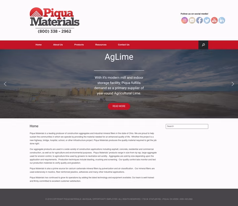 Piqua-Materials Homepage 1440px