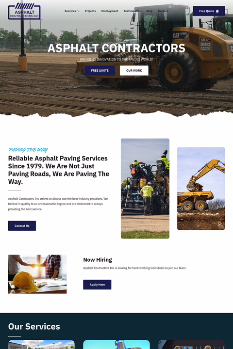 Asphalt Contractors Inc Homepage 1440px