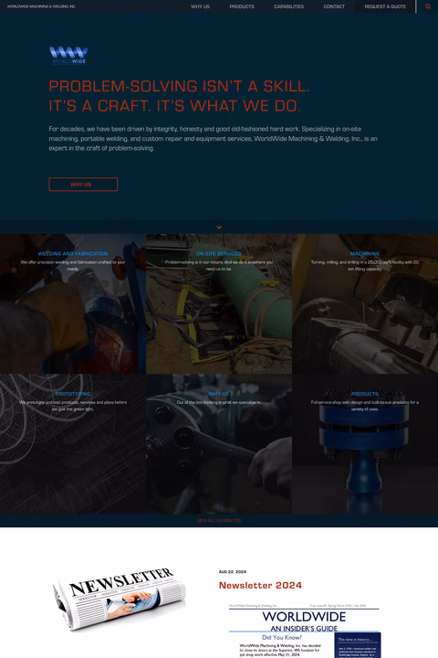 Worldwide Machining Welding Inc Homepage 1440px
