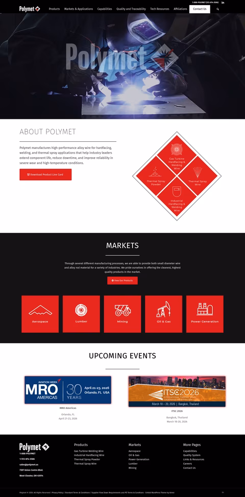 Polymet-Corporation Homepage 1440px