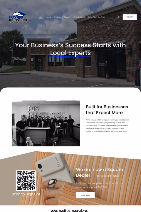 Pos-Innovation Homepage 1440px