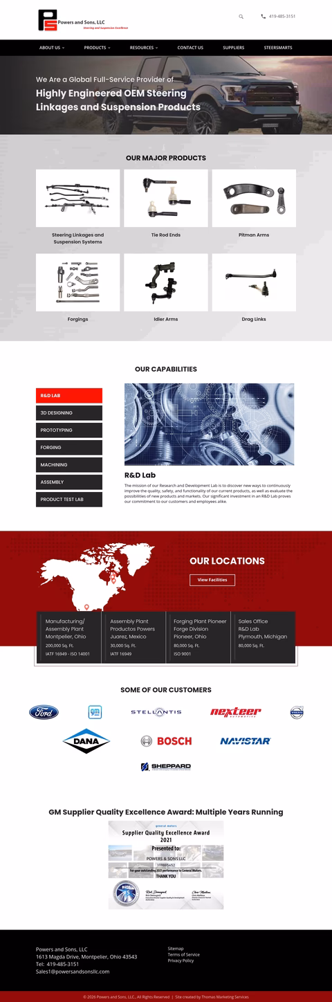 Powers-Sons Homepage 1440px