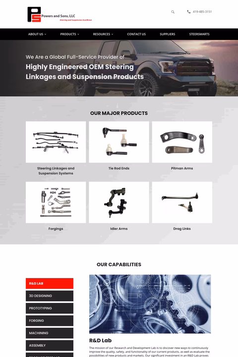 Powers-Sons Homepage 1440px