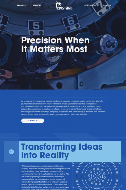 Precision-Component-Industries Homepage 1440px