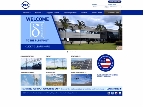 Preformed-Line-Products Homepage 1440px