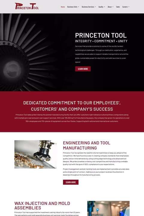 Princeton-Tool Homepage 1440px