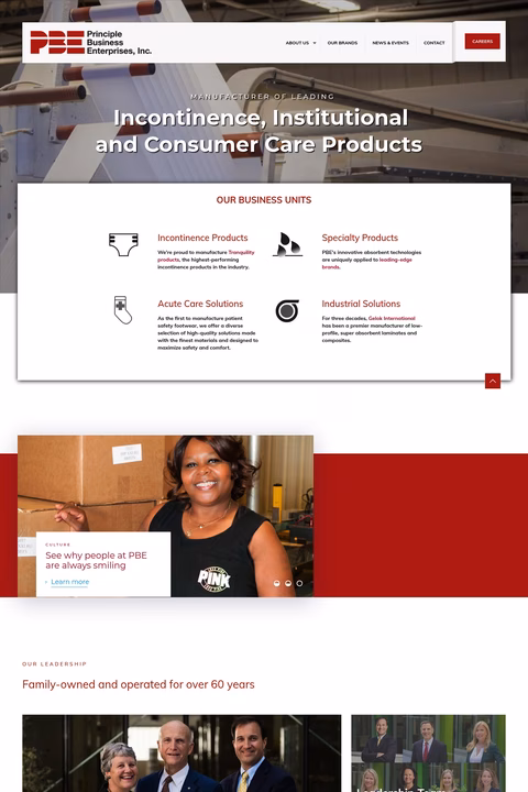 Principle-Business-Enterprises Homepage 1440px