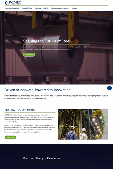 Pro-Tec-Coating-Company Homepage 1440px