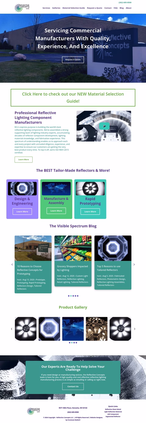 Reflective Concepts Inc Homepage 1440px