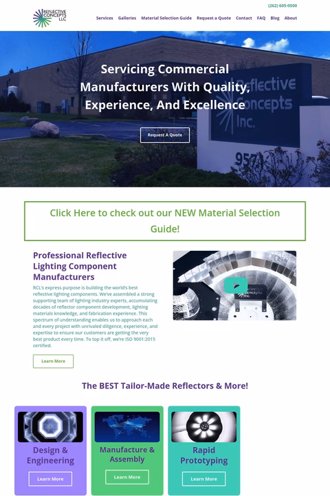 Reflective Concepts Inc Homepage 1440px