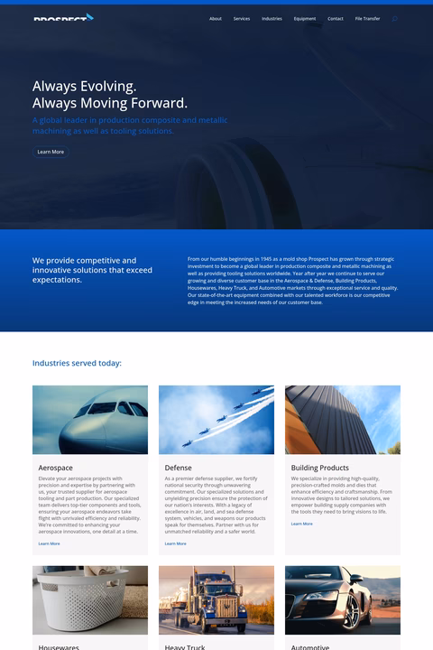 Prospect-Usa Homepage 1440px