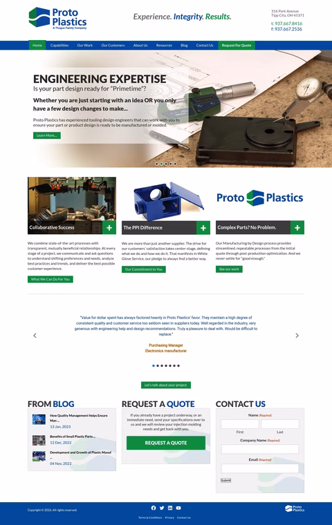Proto-Plastics Homepage 1440px