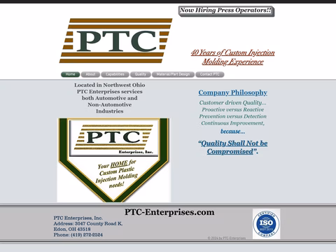 Ptc-Enterprises Homepage 1440px