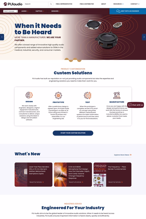 Pui-Audio Homepage 1440px