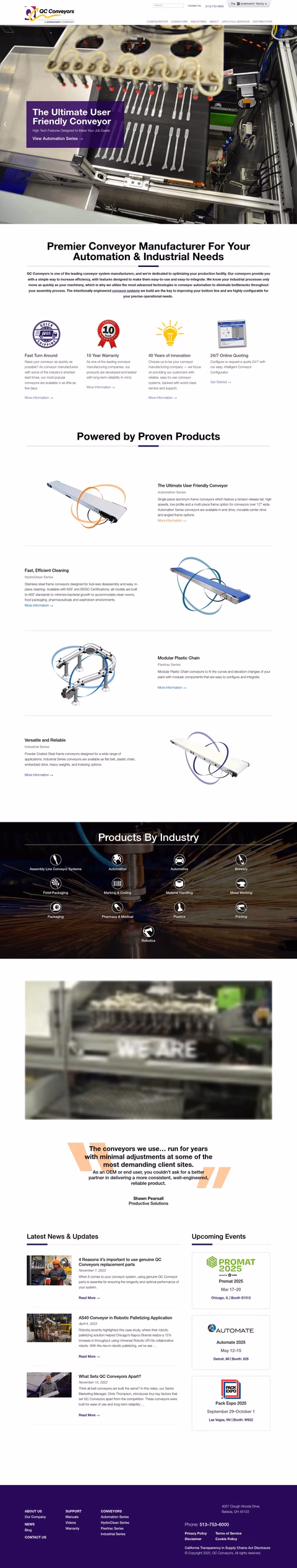 Qc-Conveyors Homepage 1440px