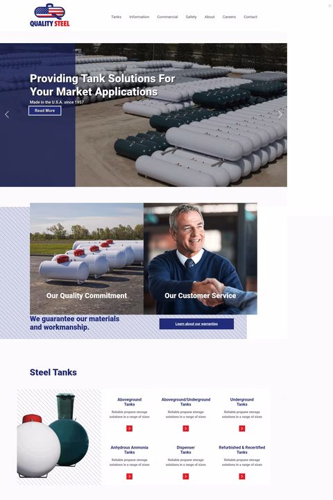 Quality-Steel Homepage 1440px