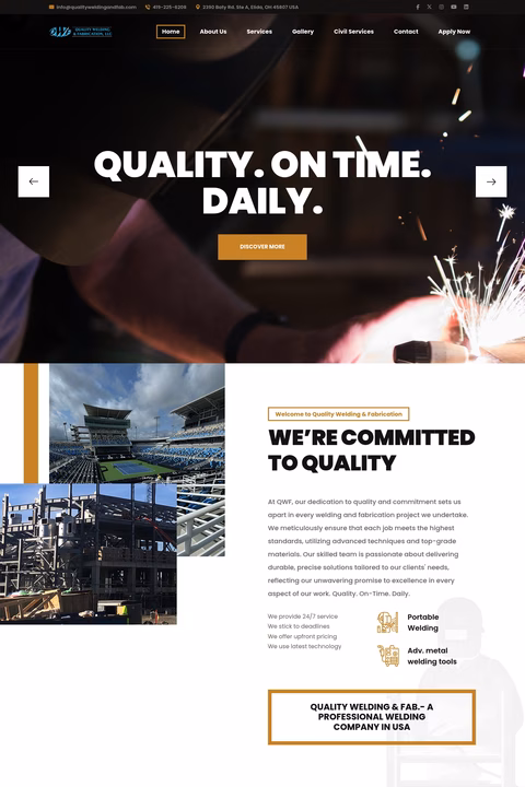 Quality-Welding-Fabrication Homepage 1440px