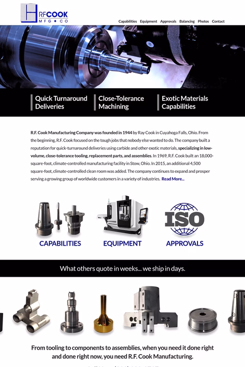 R-F-Cook-Manufacturing-Company Homepage 1440px